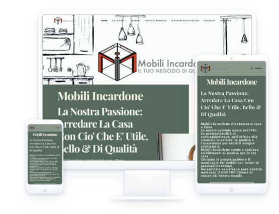 portfolio clienti xiweb agenzia web sicilia - mobili incardone