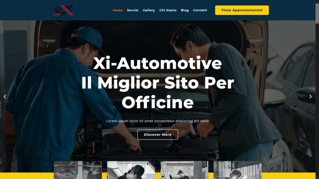 xi-automotive - Realizzazione Siti Web per Officina Meccanica